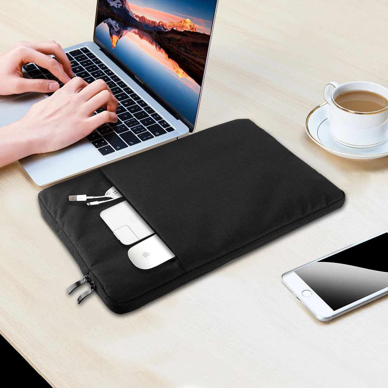 UPERFECT Housse 19.5'' – Sac Transport Moniteur Portable, Laptop & Tablette | Grande Poche Zipper & Poignée