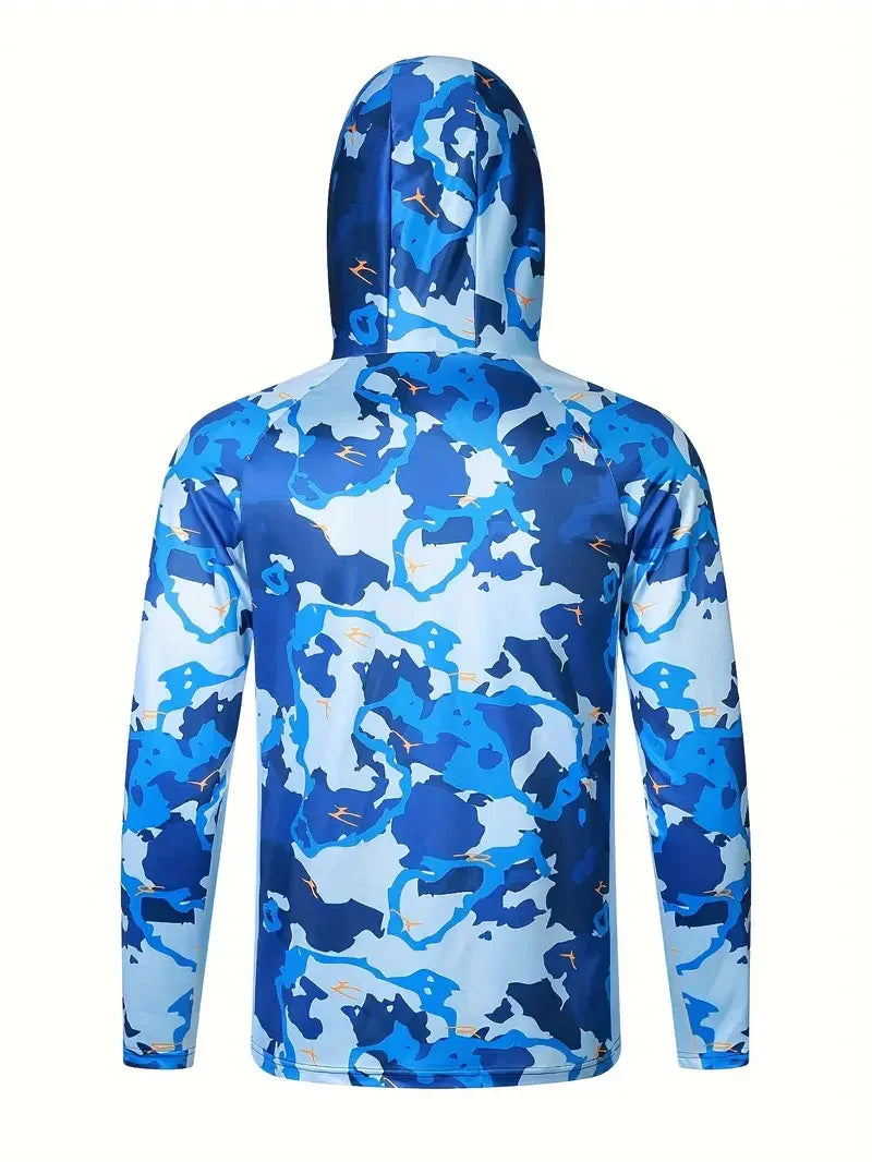 Tenue Anti-UV Manches Longues avec Cagoule - Randonnée, Pêche & Outdoor
