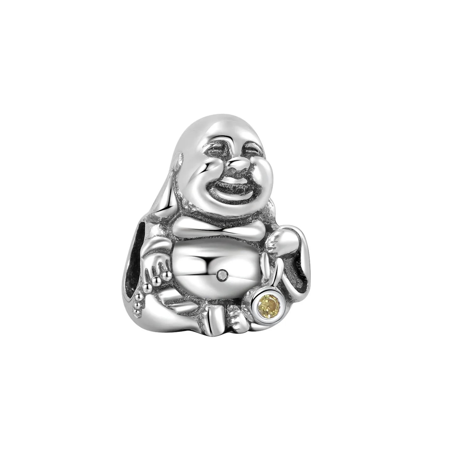 Charm Argent 925 Bouddha Dieu de la Richesse – Perle DIY Pendentif Bracelet Bijou Fashion