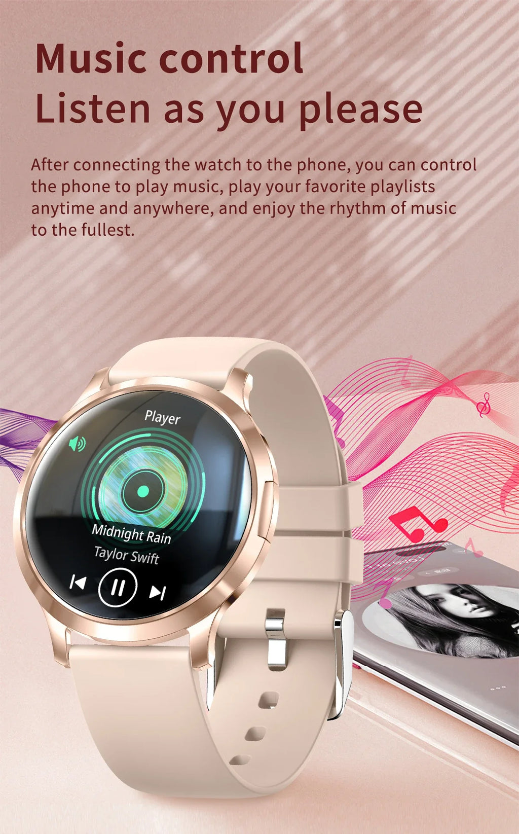 Smartwatch AMOLED 1.32" Unisexe 2025 – Cadran Personnalisable, Appels Bluetooth & Suivi Cardio | Sport & Fitness | Homme & Femme