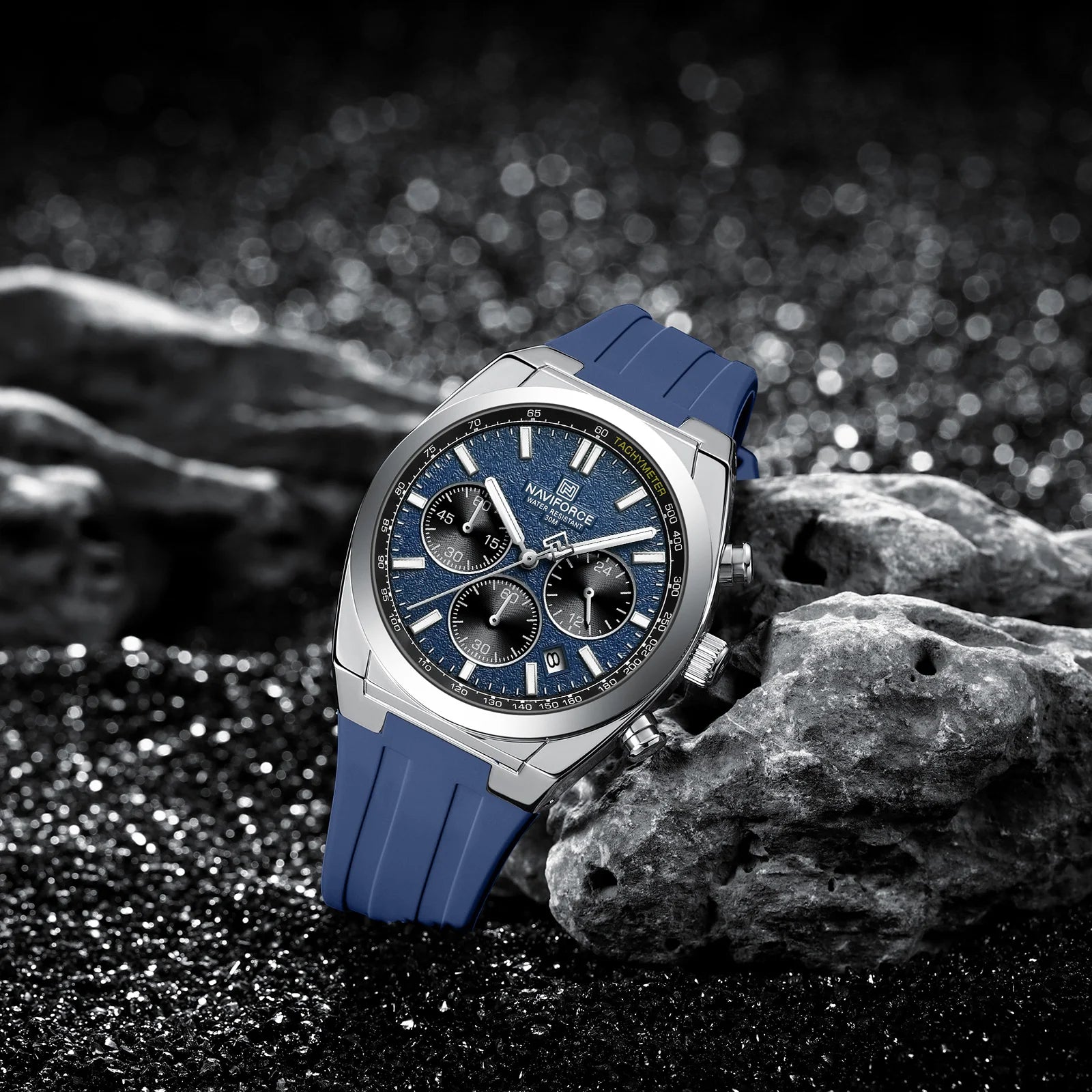 Montre Homme Naviforce 8080 Chronographe Multifonction 2025 – Sport Militaire Luxe Quartz
