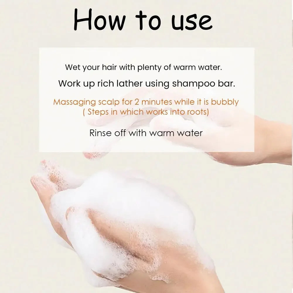 Shampoing Solide au Riz Biologique - Anti-Chute & Croissance Capillaire