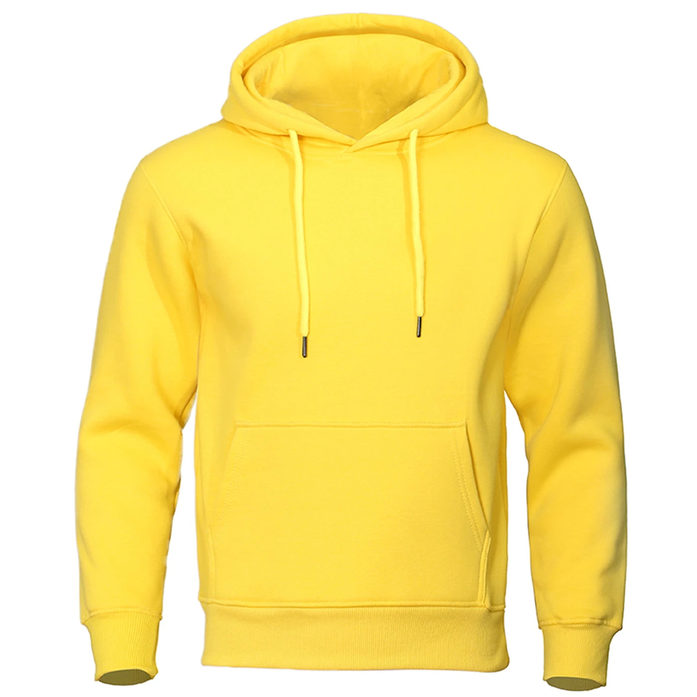 Sweat Homme Polaire Couleur Unie – Pullover Chaud Casual Streetwear Sport École Automne Hiver | Mode Homme Premium