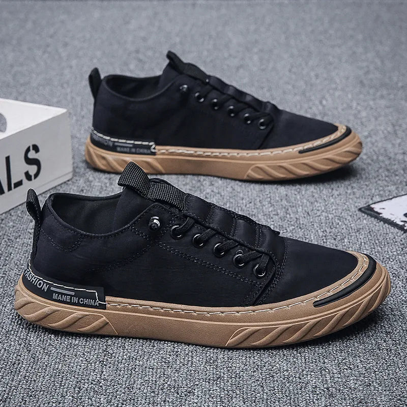Chaussures Canvas Old Beijing Ice Silk Homme 2024 – Respirantes Casual Tendance Board Shoes