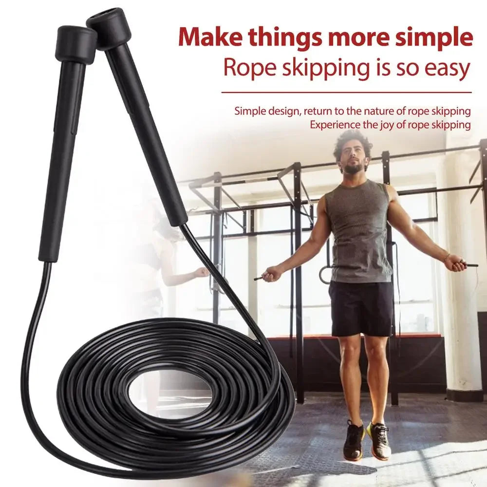 Springseil Speed PVC 2,8M Professionell – Verstellbar | Fitness, Boxen & Krafttraining | Erwachsene & Kinder | Intensives Cardio