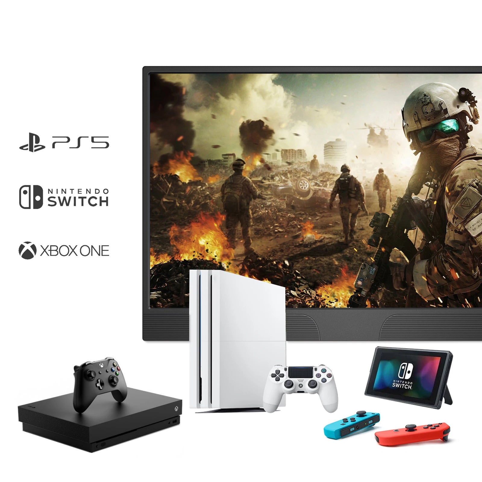 Moniteur Portable Tactile 15.6'' – USB-C & HDMI | Compatible PS4, Switch, Xbox, Laptop, Raspberry Pi