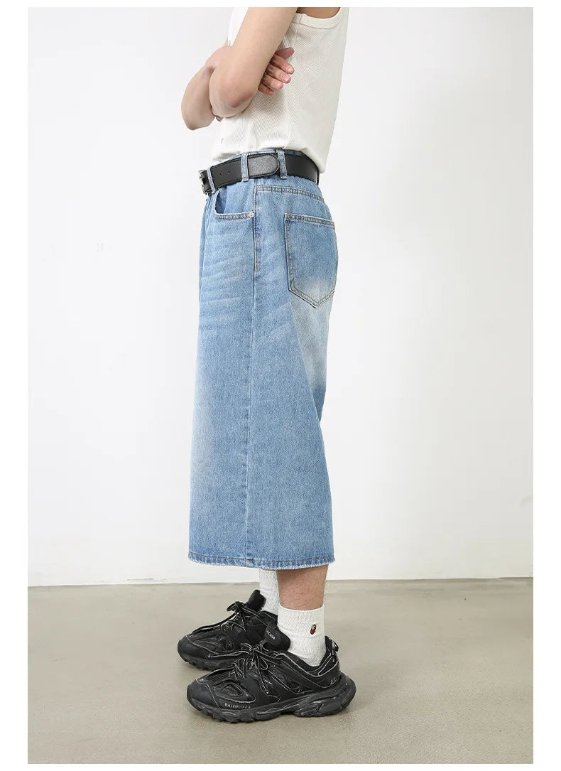 Short Jean Femme Taille Haute Noir Vintage Harajuku Y2K Streetwear – Denim Lavé Loose Casual Mi-Long | Mode