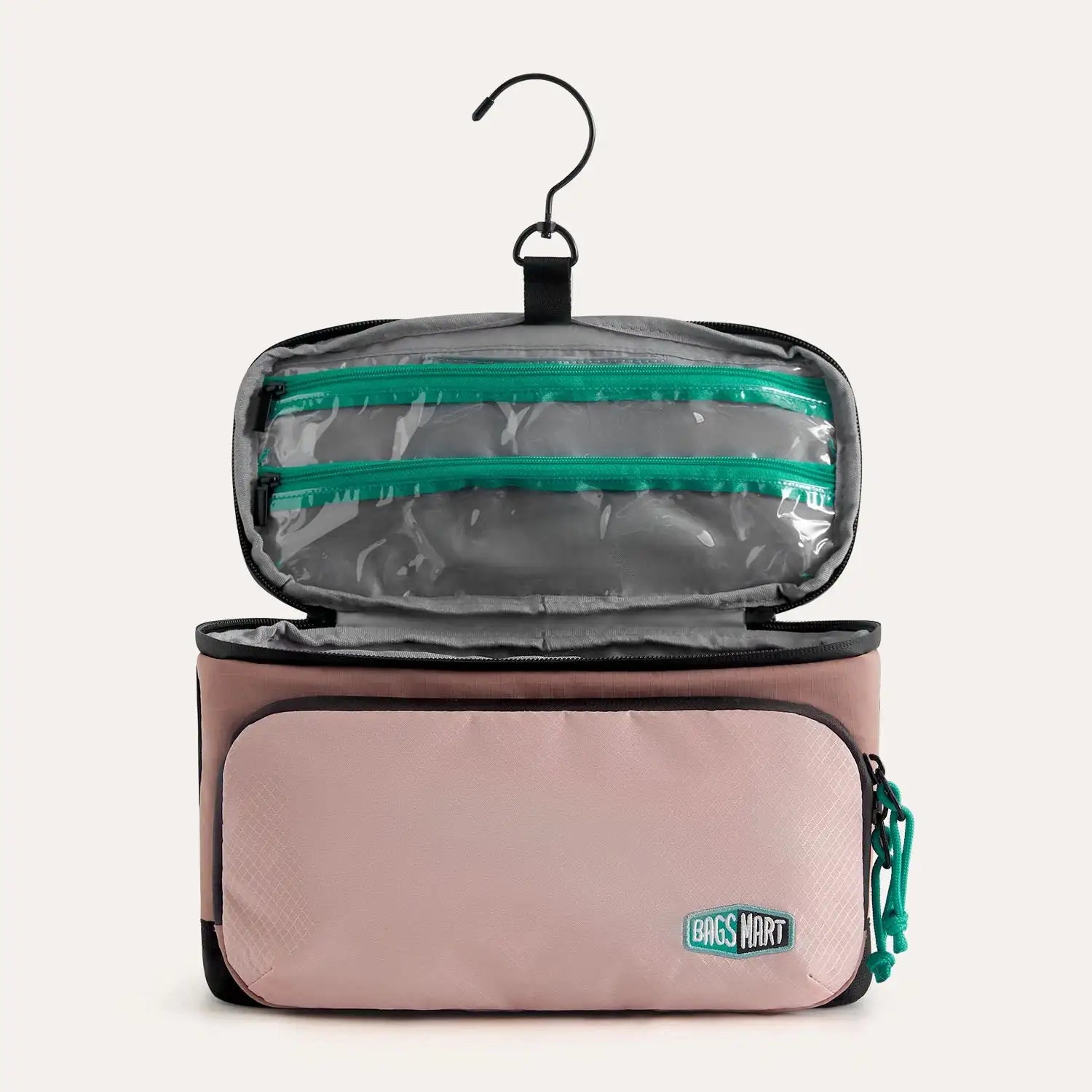 Trousse Maquillage Voyage BAGSMART Waterproof – Organisateur Toilette Crochet Salle de Bain | Grande Capacité Rangement Cosmétique