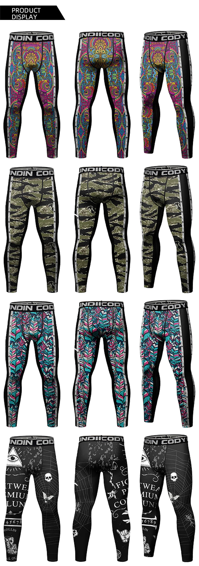 Leggings de Compression Homme - BJJ, Grappling & Fitness