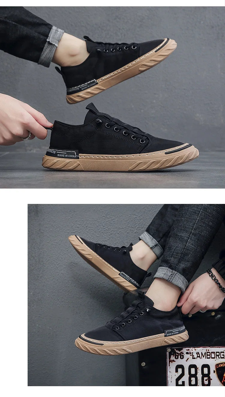 Chaussures Canvas Old Beijing Ice Silk Homme 2024 – Respirantes Casual Tendance Board Shoes