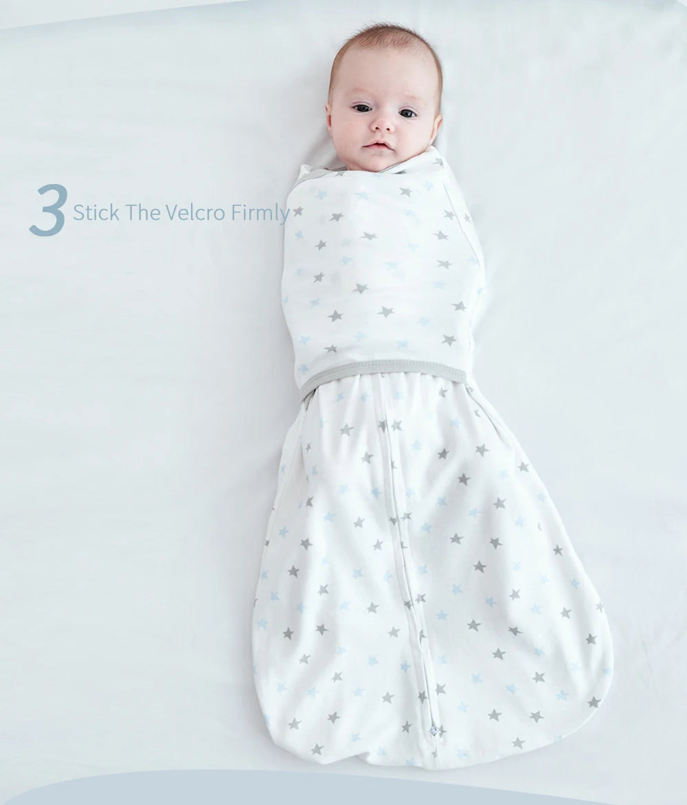 Gigoteuse Emmaillotage Bébé Anti-Sursaut – Couverture Swaddle Légère Toutes Saisons Nouveau-Né