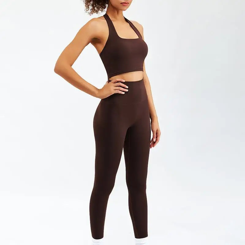Ensemble Sport Yoga Femme 2 ou 3 Pièces Taille Haute – Doux, Respirant & Gainant | Gym, Fitness & Running | Survêtement Tendance