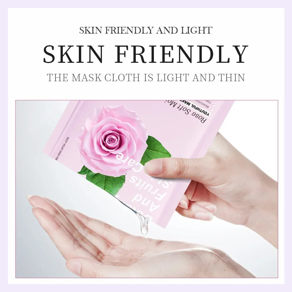 Set 8 Masques Visage Naturels - Hydratation & Fermeté K-Beauty