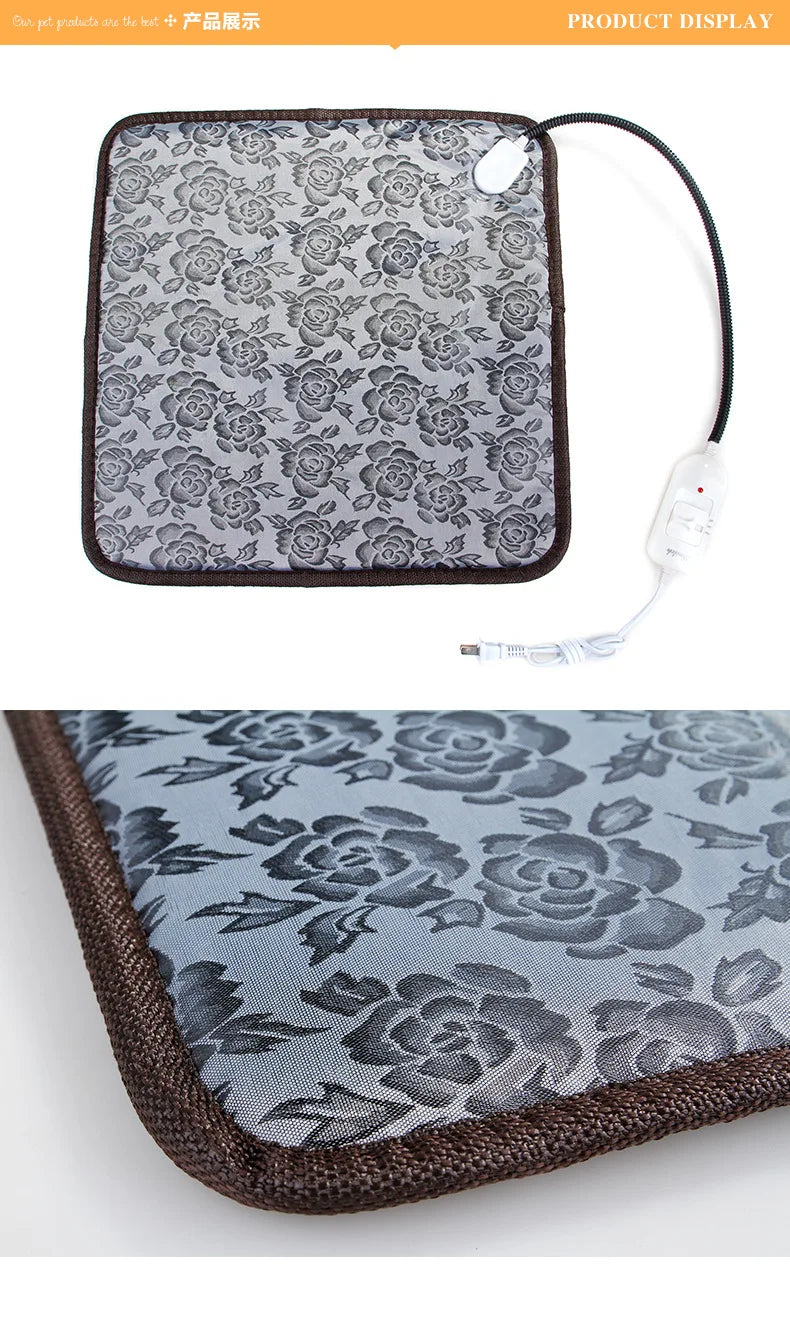 Couverture Chauffante Électrique Animaux Imperméable Anti-Morsure Résistante – Température Constante Réglable | Tapis Chauffant Chien Chat