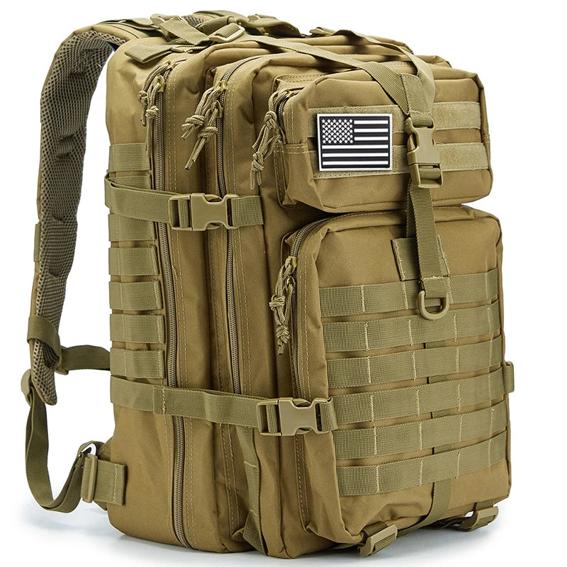 Sac à Dos Tactique Homme 45L – Sac Randonnée Camping Chasse Trekking Molle Militaire