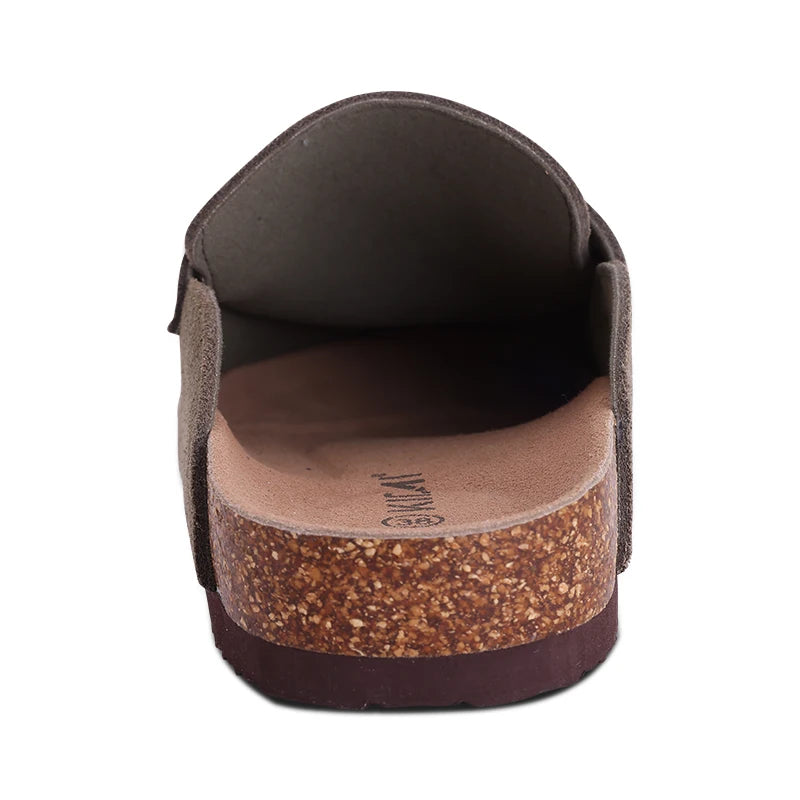 Clogs Liège Suède Unisexe Plage Non-Slip Smile – Mules Outdoor Maison Fashion