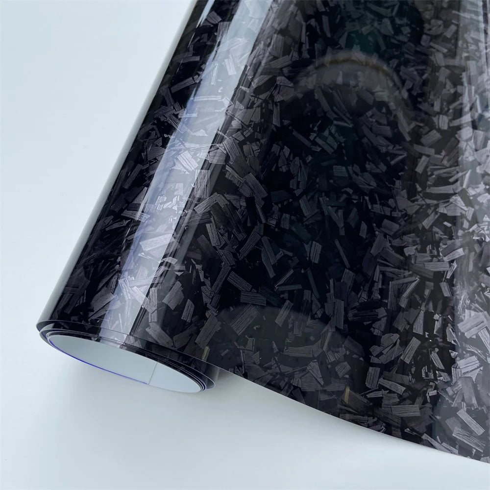 Folien Car Wrap Auto Geschmiedete Carbonfaser Laser Glänzend Selbstklebend – Wasserdichter Aufkleber Innenausstattung | Auto-Tuning