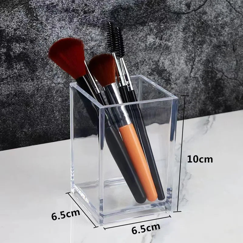 Boîte Acrylique Organisateur Maquillage 3-5 Grilles – Pot Pinceaux & Bijoux | Bureau & Coiffeuse