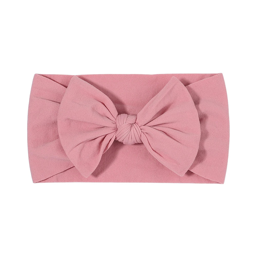 Bandeau Nœud Bébé Fille Élastique Large – Turban Headband Accessoire Cheveux 48 Couleurs