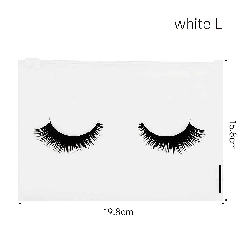 Pochettes Aftercare Extension Cils – Lot 10 Pcs avec Fermeture Éclair | Emballage Professionnel