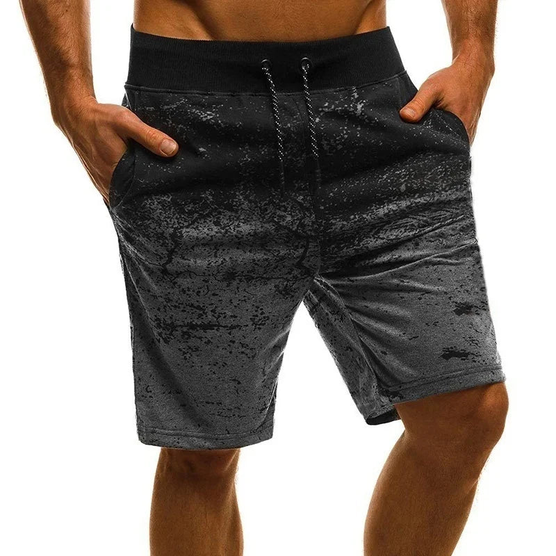 Short Homme Imprimé Jogger Hip Hop Slim Drawstring Casual Été Streetwear Sport Workout Outdoor Fashion Tendance Confortable – Short Jogger Premium Imprimé Hip Hop Slim | Mode Homme Streetwear Premium Été