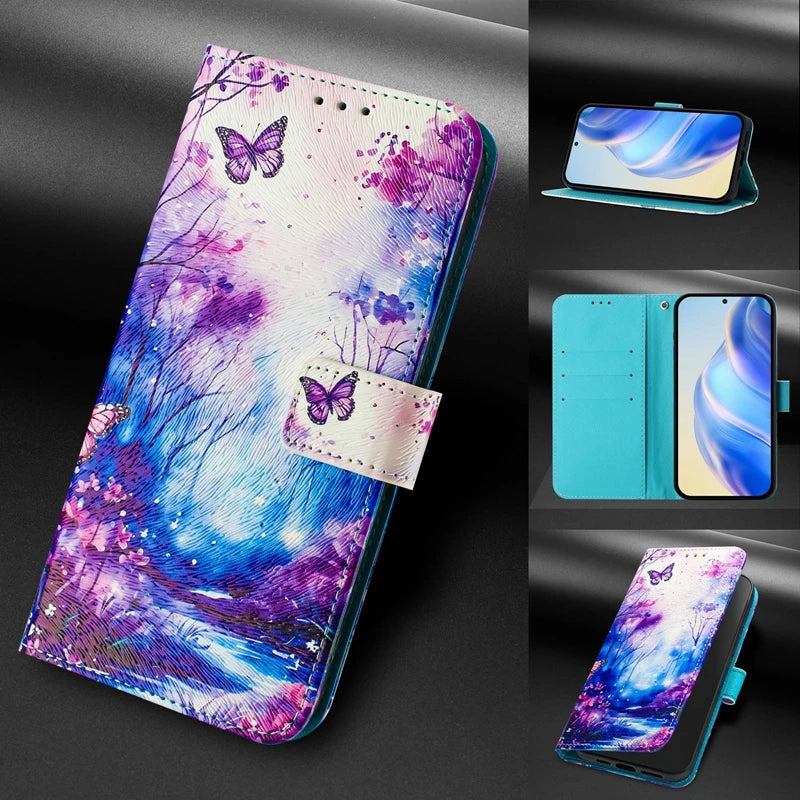 Coque Portefeuille OPPO A5 Pro 5G – Flip Case Cartoon Peint Fantaisie CPH2695