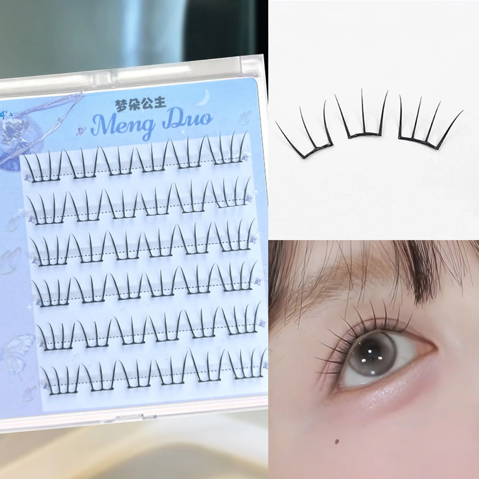 Faux Cils Cosplay Sans Colle – Clusters Effet Lifting | DIY Maquillage Naturel