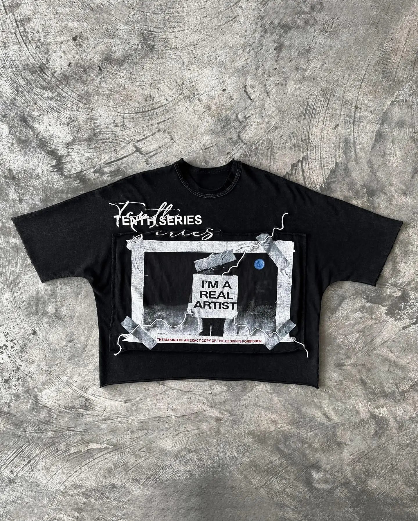 T-Shirt Oversize Unisexe Imprimé Aesthetic Y2K Gothic Gris – Manches Courtes Hip Hop Casual | Été