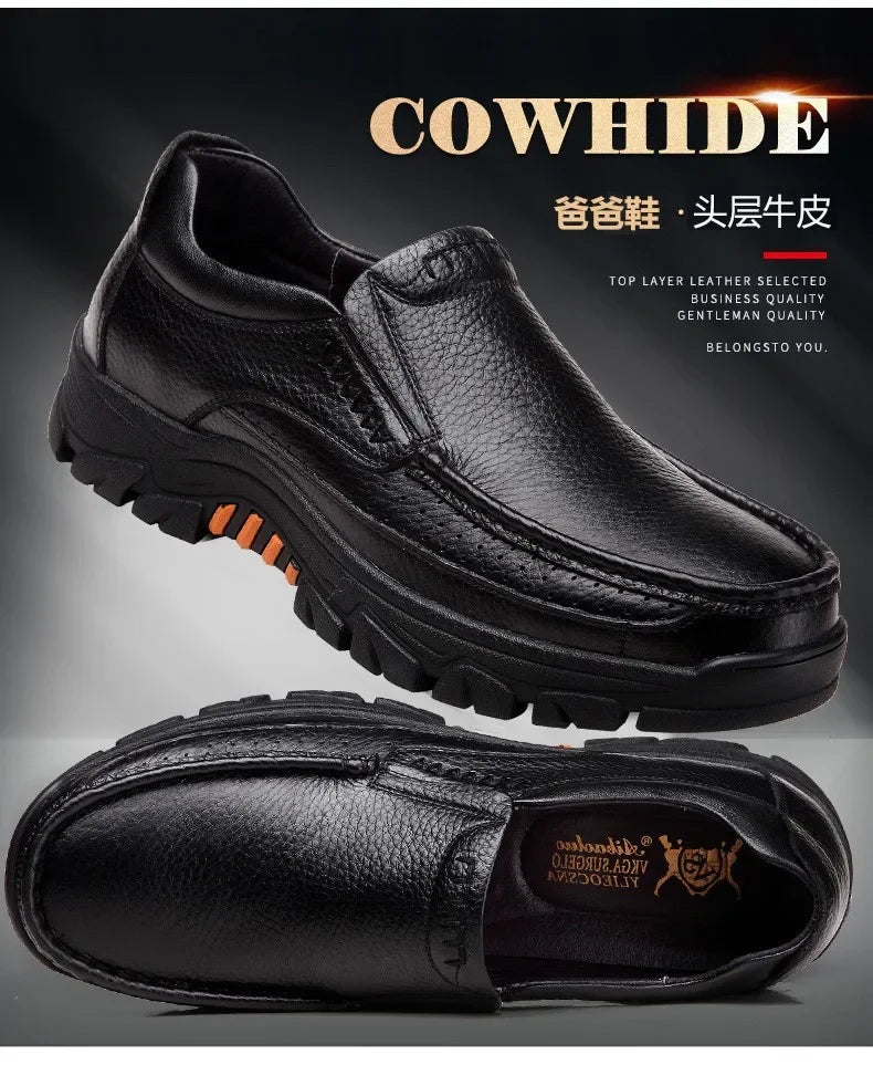 Chaussures Business Cuir Léger Homme – Casual Confortables Senior & Adulte Vente Directe