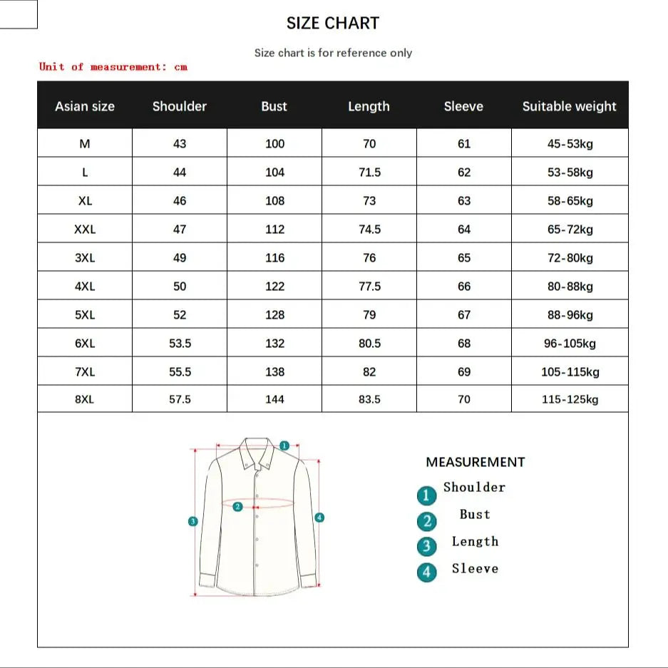 Chemise Homme Grande Taille Couleur Unie Business Slim Fit Manches Longues – Classique Casual Élégant Blanc | Mode Homme