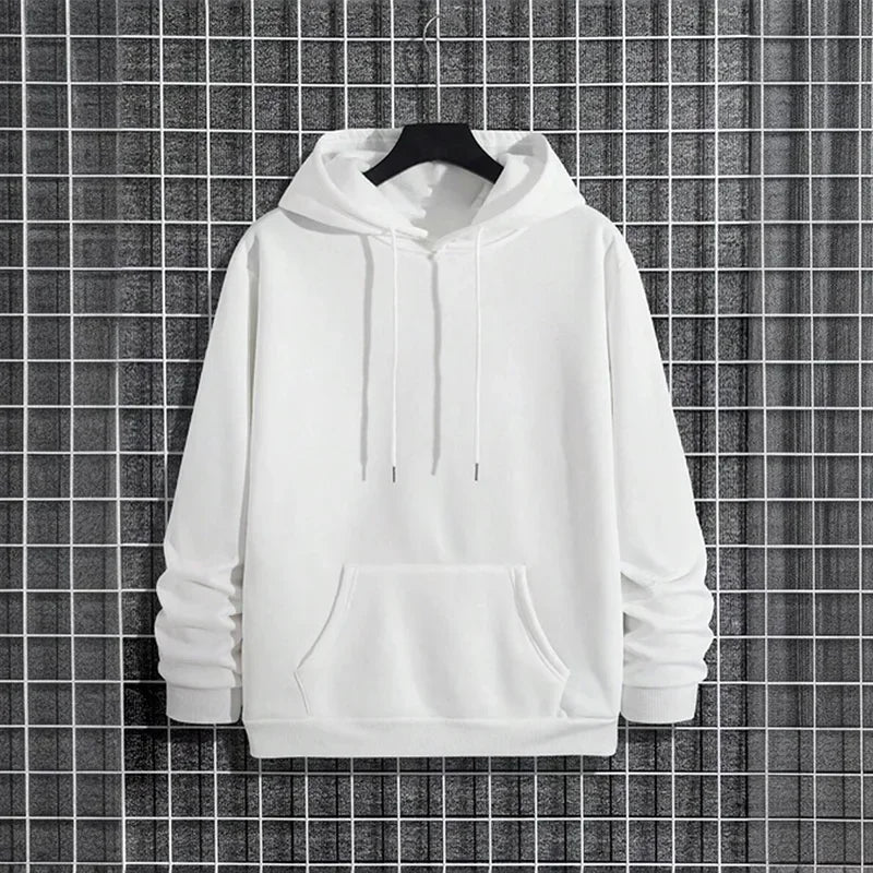 Hoodie Homme Couleur Unie Qualité Premium Capuche Casual Fashion Pullover Maison Outdoor Confortable Intemporel | Sweatshirt Capuche Premium