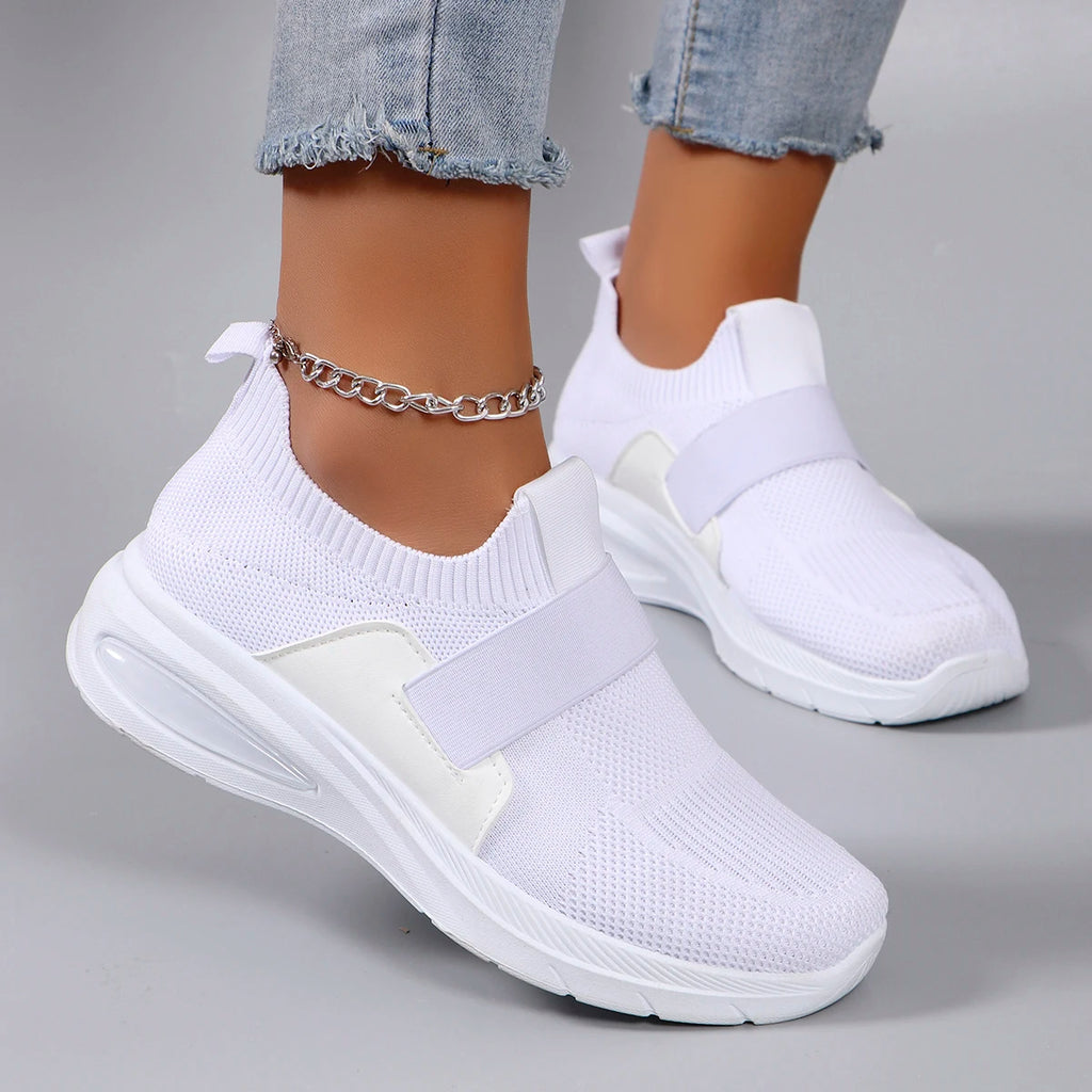 Chaussures Sport Flat Légères Non-Slip Femme – Respirantes Résistantes Casual Printemps