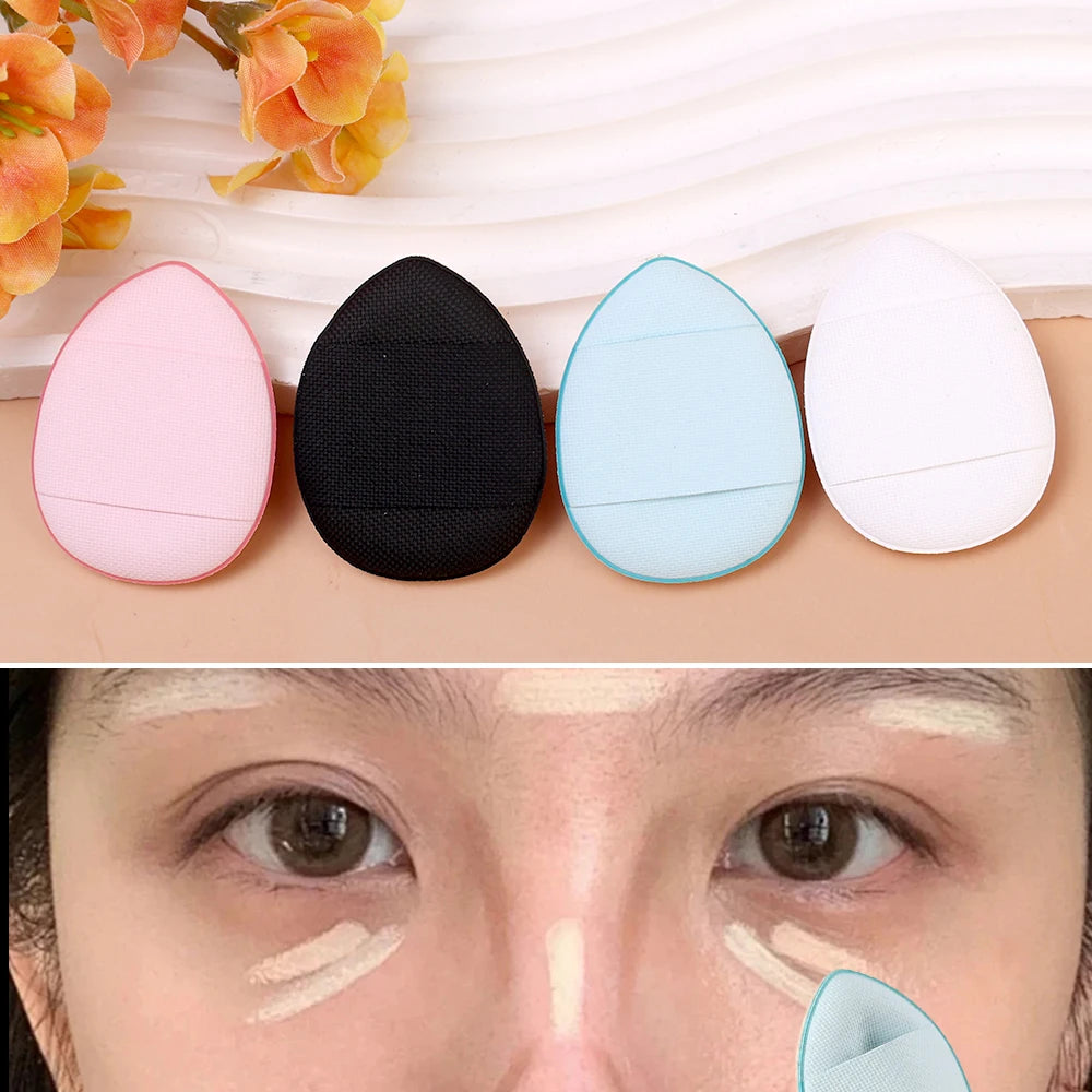 Lot 20 Mini Puffs Coussin d’Air Doigt – Éponge Maquillage Professionnelle | Fond de Teint, Correcteur & Anti-Cernes | Sec & Humide