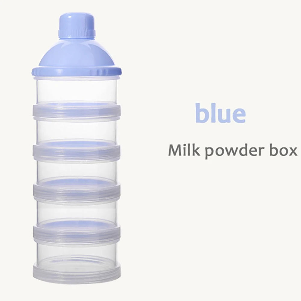 Tragbarer Milchpulverportionierer 4/5 Fächer – Babynahrungs-Snackspender