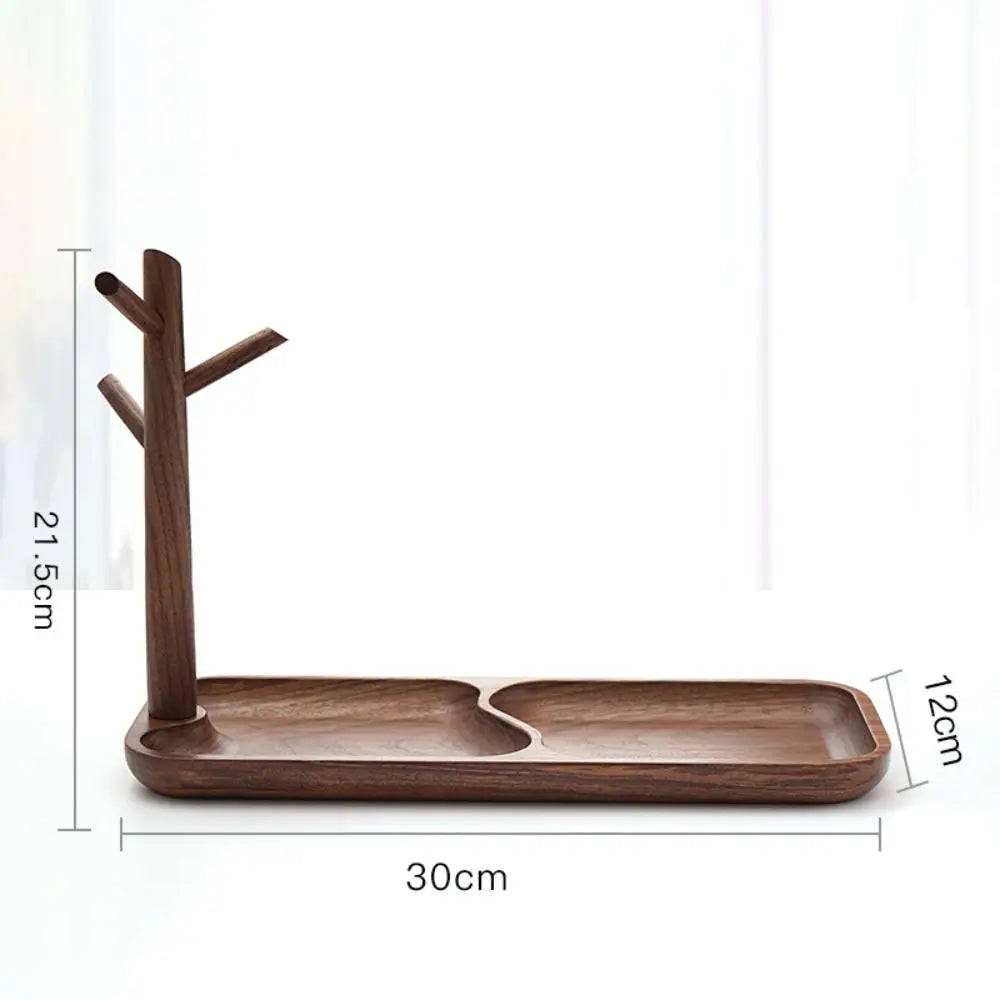 Rack Bois Branche Naturel Mugs & Bijoux – Organisateur Bureau Plateau Déco Maison