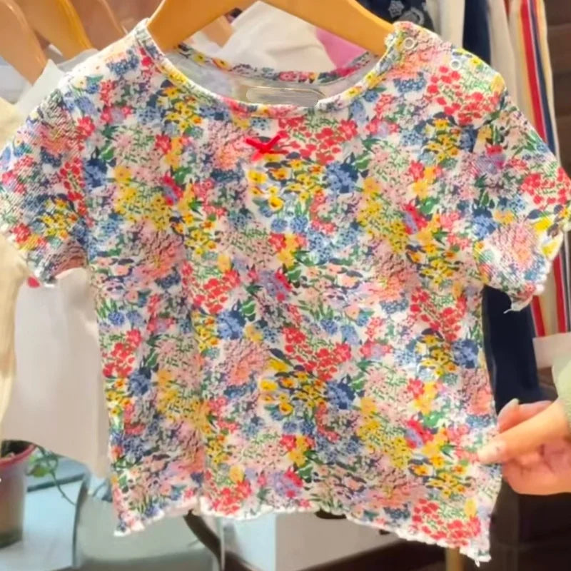 Ensemble Été Enfant T-Shirt + Short – Tenue Princesse Garçon Fille Manches Courtes Casual