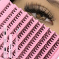Kit Extensions Cils DIY Clusters Wispy – Colle, Scellant & Pince | Pose Maison