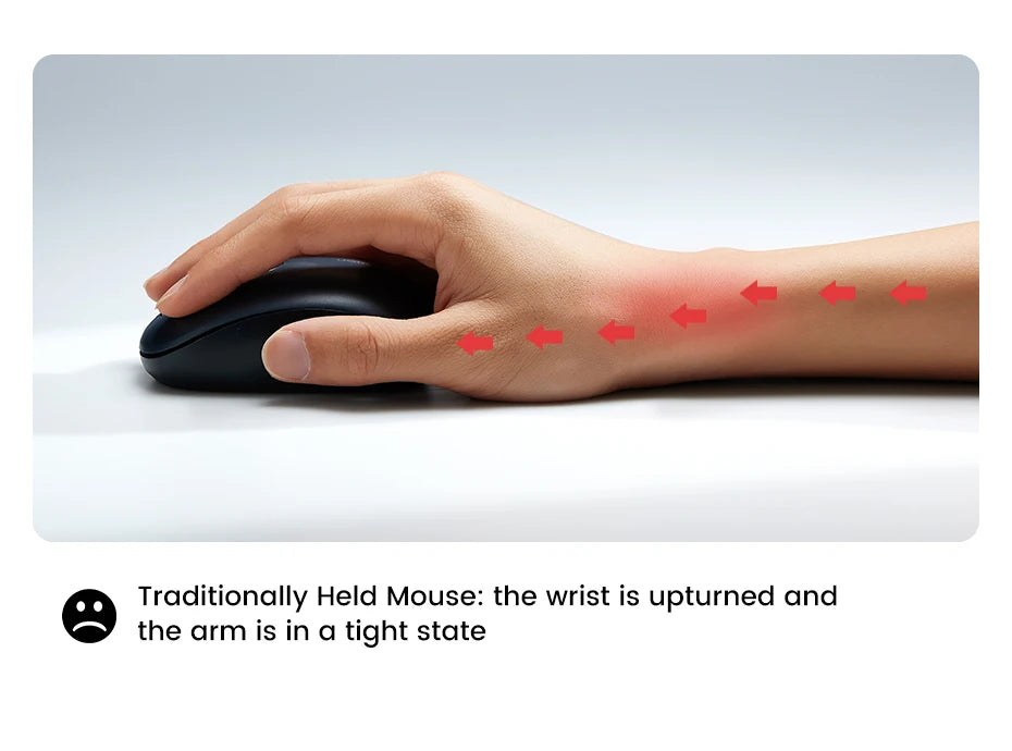 UGREEN Souris Verticale Ergonomique Sans Fil – Bluetooth 5.0 & 2.4G, 4000 DPI, 6 Boutons Silencieux | MacBook, PC & Tablette