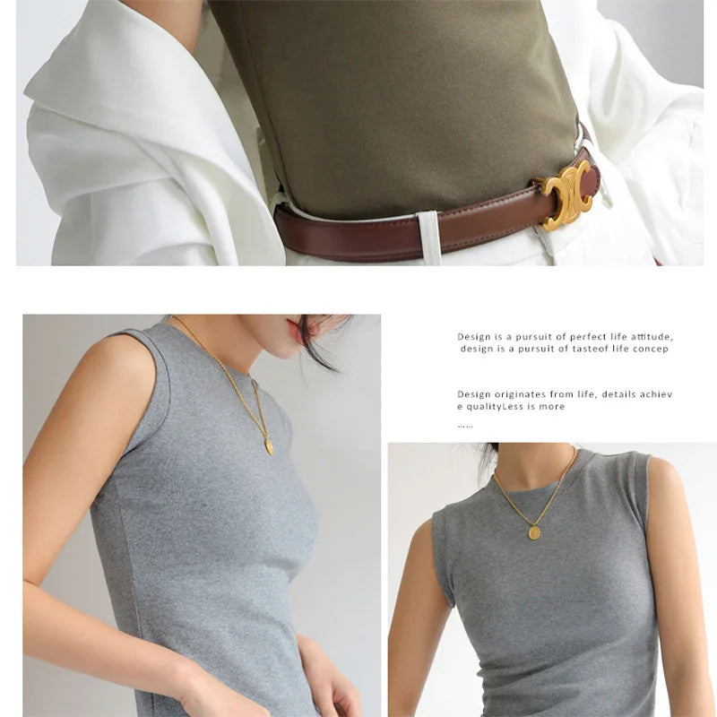 Caraco Débardeur Femme Col Rond Multicolore Basique Sans Manches – Top Sous-Vêtement Couvrant Décolleté Latéral | Mode Essentiel