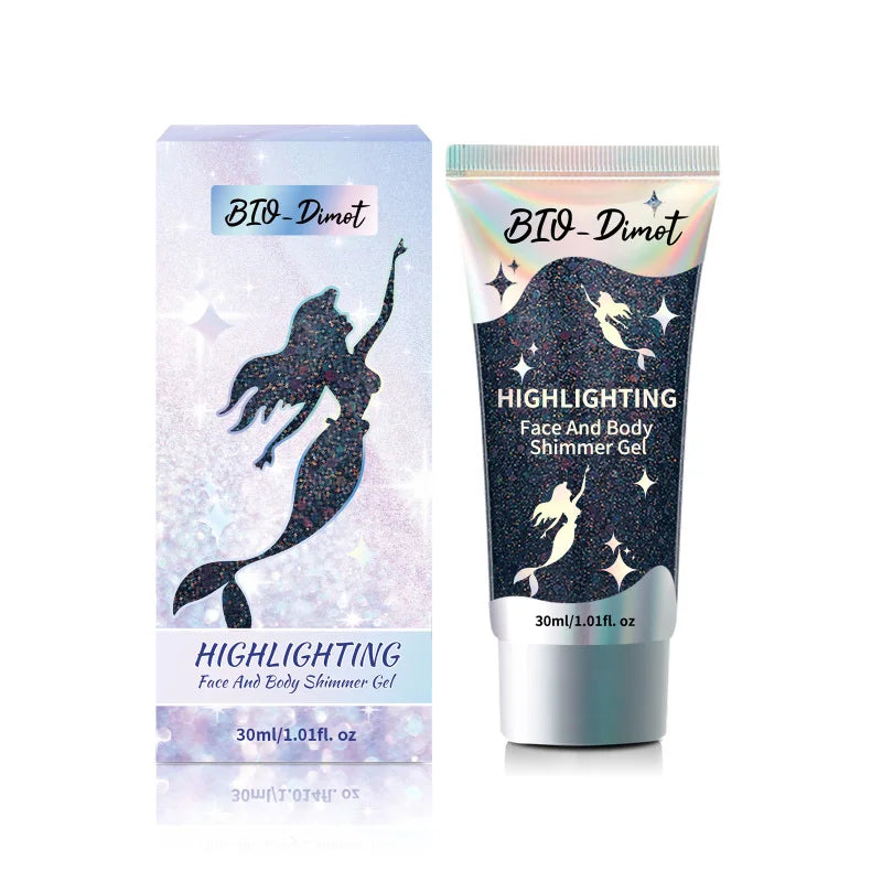 Gel Pailleté BIO-Dimot 30g – Visage, Corps, Ongles & Cheveux | Fête & Maquillage Artistique