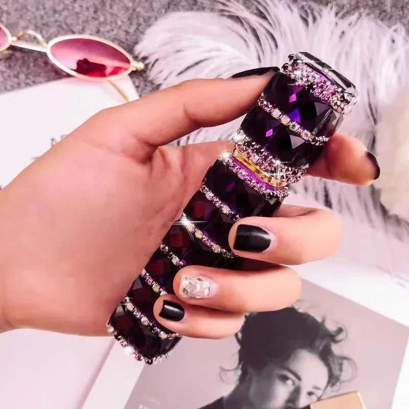 Flacon Parfum Vaporisateur Diamant 12ml – Verre Rechargeable | Échantillon & Voyage