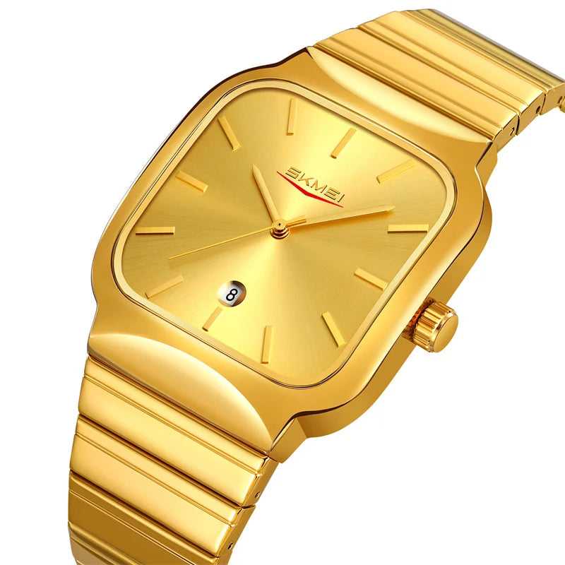 Montre Unisexe SKMEI Luxe Quartz Bracelet Acier – Analogique Date Étanche Fashion