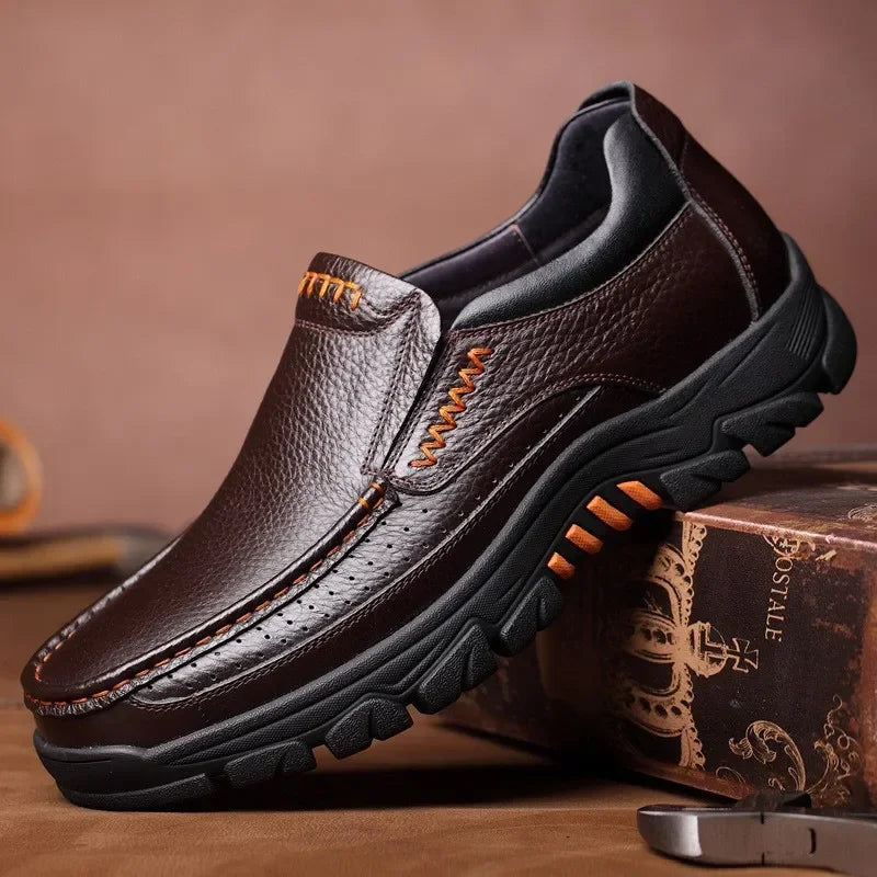 Chaussures Business Cuir Léger Homme – Casual Confortables Senior & Adulte Vente Directe