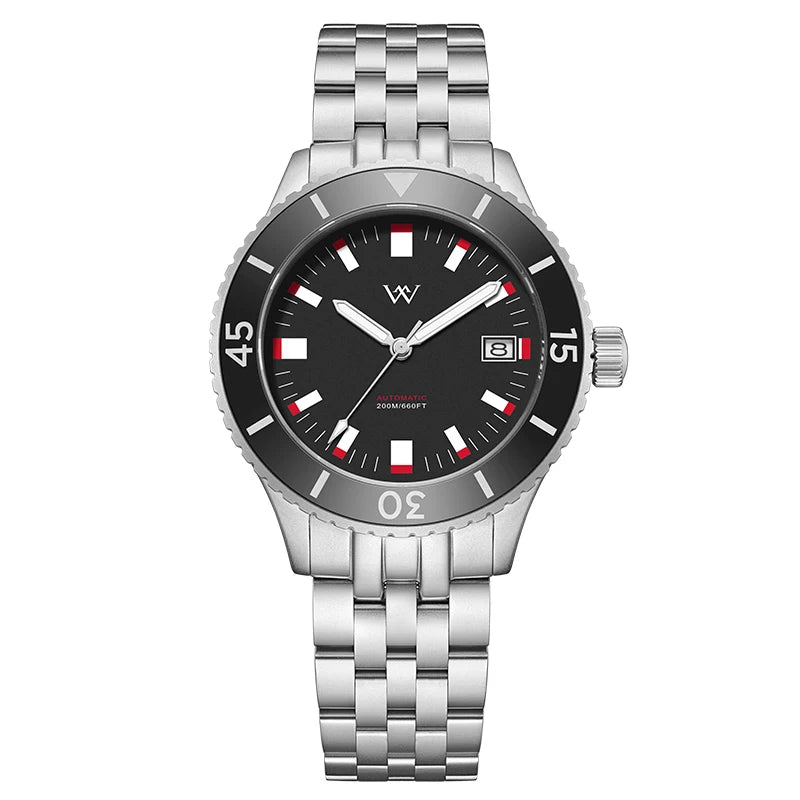 Montre Homme Welly Merck WM203 Automatique NH35 – Saphir Céramique 200M Luxe Premium