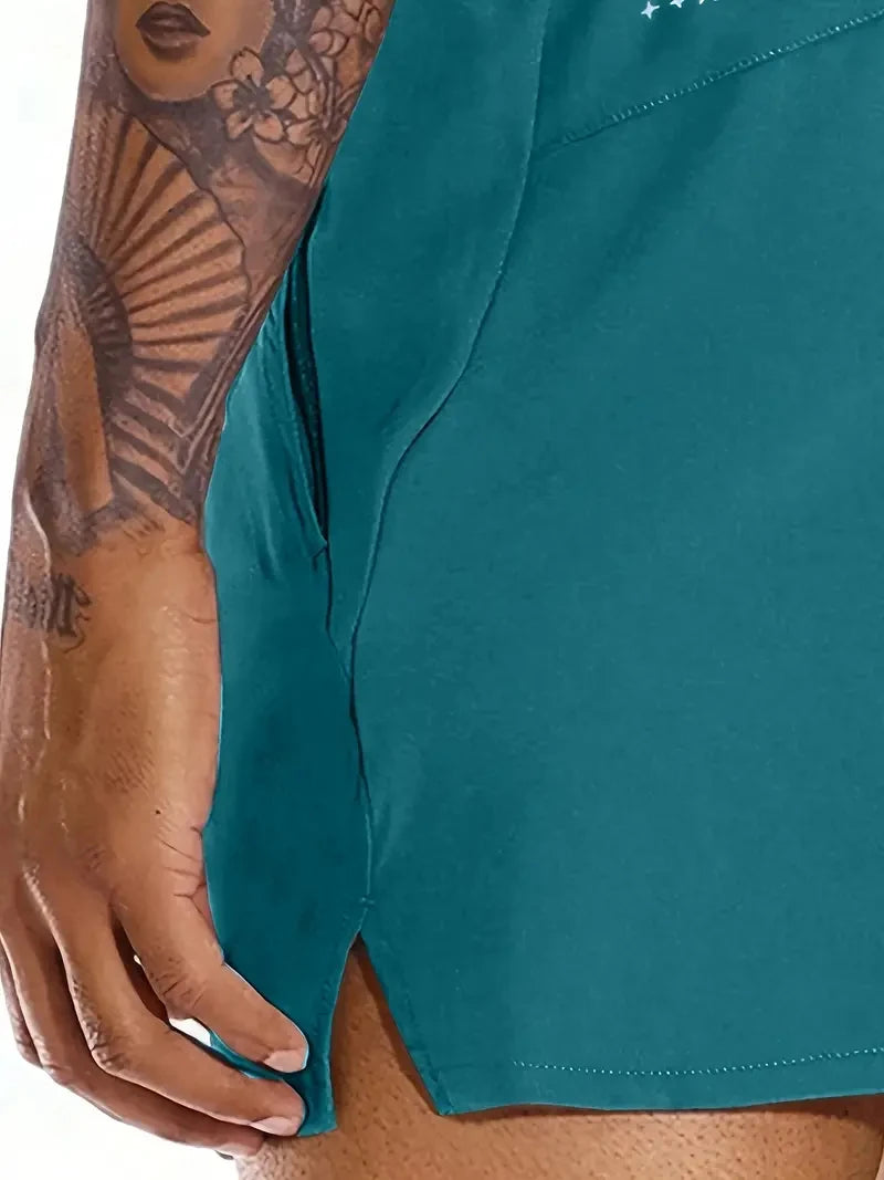 Short Homme Plage Été Couleur Unie Ceinture Élastique Double Poches Fashion Leisure Confortable Sport Cool Tendance – Short Premium Multifonction Été | Mode Homme Été Premium