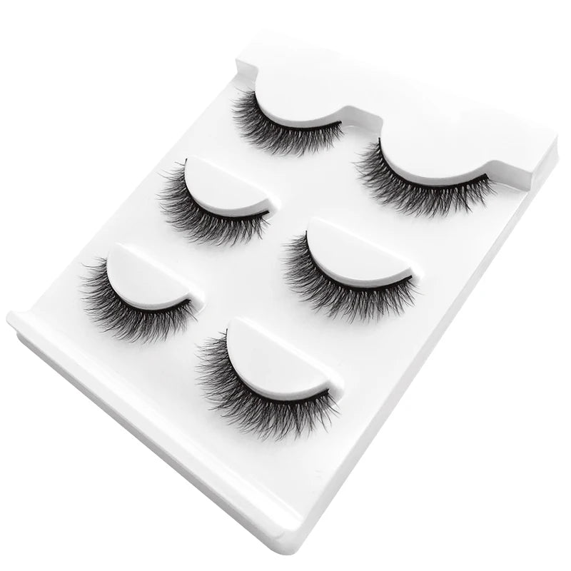 Lot 3 Paires Faux Cils 3D Vison SHIDISHANGPIN – 27 Styles Fluffy Wispy Épais | Cils Faux Faits Main Maquillage Yeux