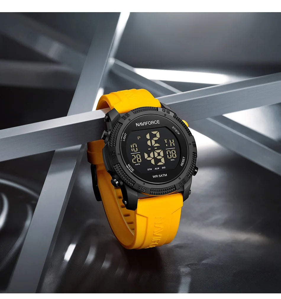 Montre Homme NAVIFORCE Sport Électronique Silicone 5ATM – Étanche Tendance Fashion
