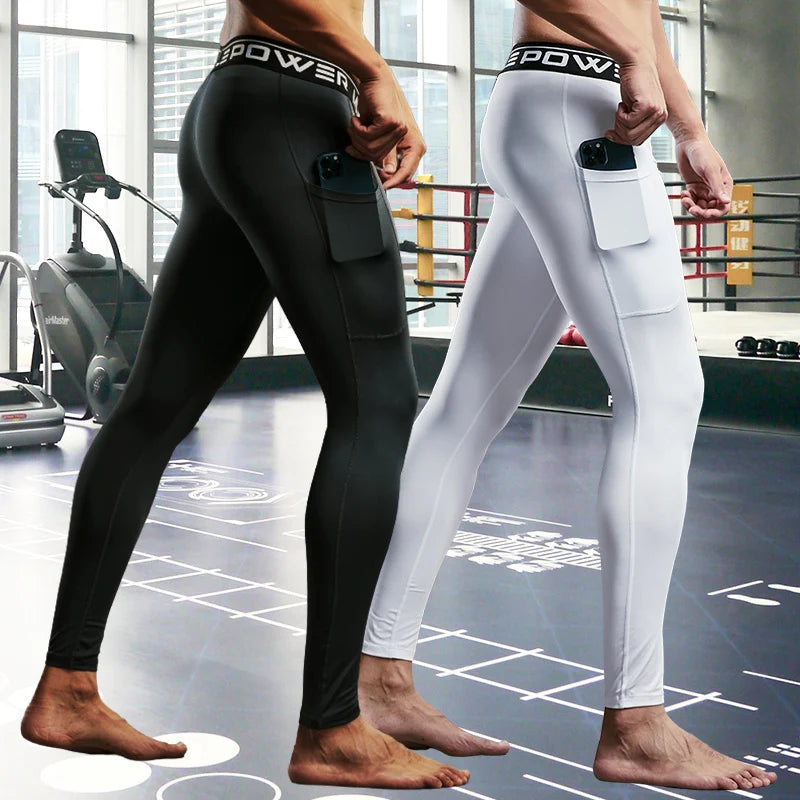 Herren Kompressionsleggings Gym Fitness Laufen Yoga Jogging Skinny Dry Fit Eng Anliegende Sporthose Bequem Leistungsstark Zeitlos – Premium Kompressionsleggings Gym Fitness Laufen Yoga Dry Fit | Herren Sport Kompressionsmode Premium