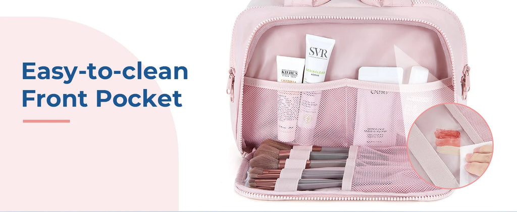 Sac Toilette Voyage BAGSMART – Grande Capacité | Trousse Cosmétique avec Poignée