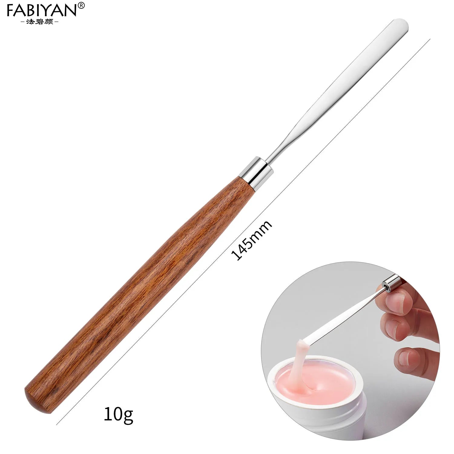 Spatule Inox Nail Art – Tige Mélangeuse Crème & Fond de Teint | Outil Mélange Maquillage & Accessoires